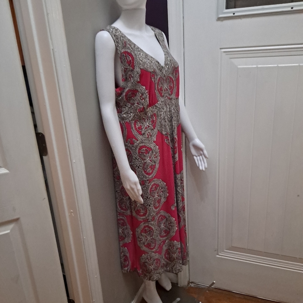 INC Pink print maxi dress. Hardly worn.